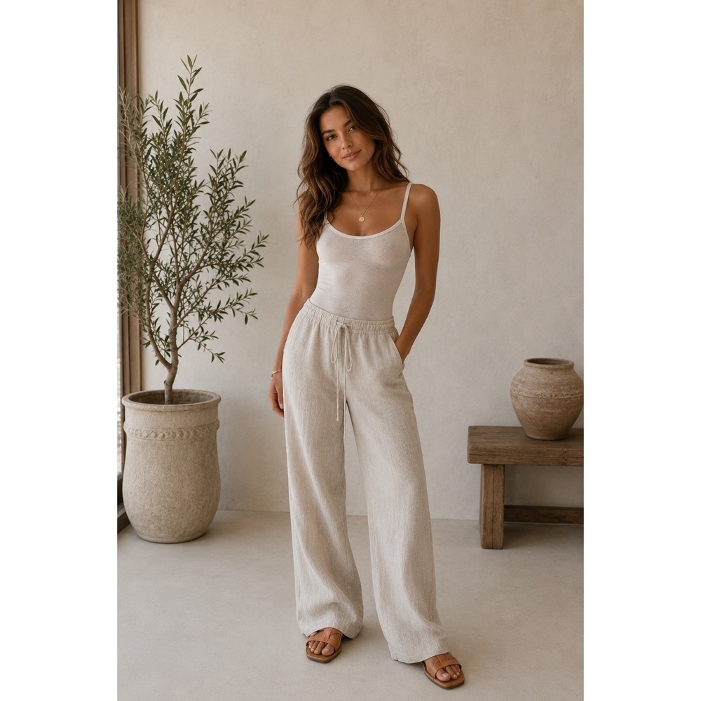 SKIMS Summer Mesh Strappy Cami Bodysuit Bone Medium - Picture 12 of 12